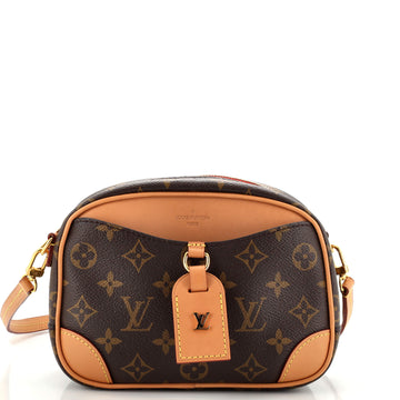 Louis Vuitton Deauville Handbag Monogram Canvas Mini