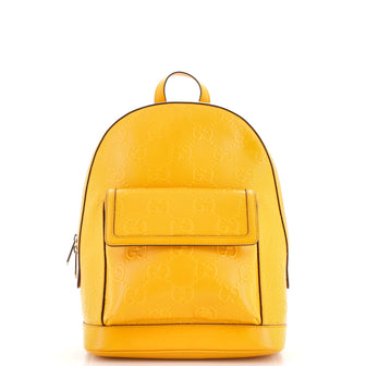Gucci Pocket Backpack GG Embossed Perforated Leather Large