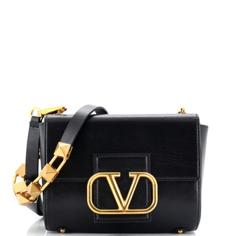 Valentino Garavani Stud Sign Shoulder Bag Leather Small