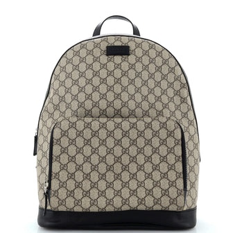 Gucci Zip Pocket Backpack GG Coated Canvas Medium