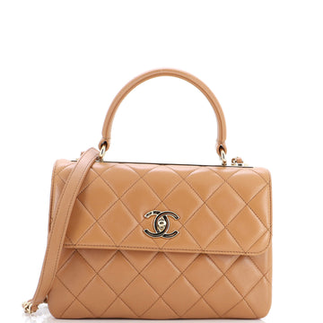 Chanel Trendy Chain CC Top Handle Bag Quilted Lambskin Small