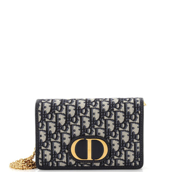 Christian Dior 30 Montaigne 2-in-1 Pouch Oblique Canvas