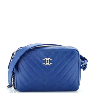 Chanel Promenade Camera Bag Chevron Lambskin Small