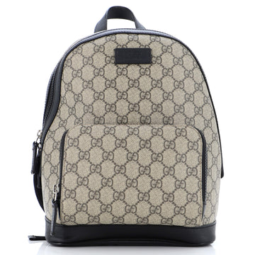 Gucci Zip Pocket Backpack GG Coated Canvas Small