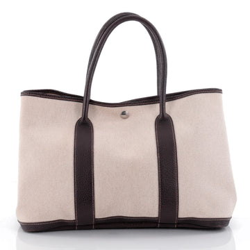 Hermes Garden Party Tote Toile and Leather 36 Neutral 2525404