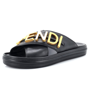 Fendi Women's Fendigraphy Slide Sandals Leather