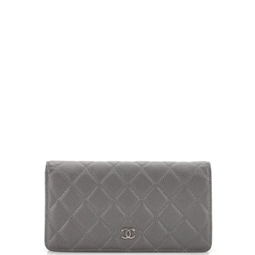 Chanel L-Yen Wallet Quilted Caviar