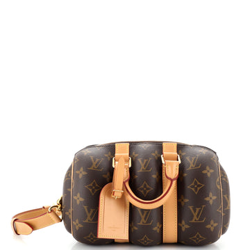 Louis Vuitton Keepall Bandouliere Bag Blown Up Monogram Canvas 25