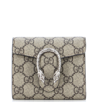 Gucci Dionysus Card Case Wallet GG Coated Canvas Compact
