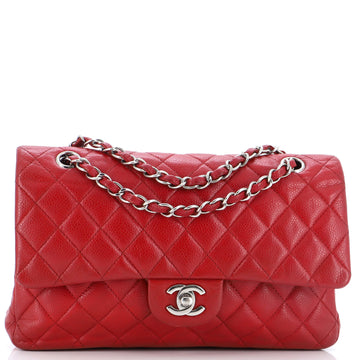 Chanel Classic Double Flap Bag Quilted Caviar Medium