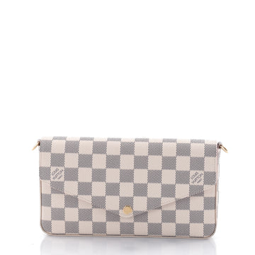 Louis Vuitton Felicie Pochette Damier White 2526401