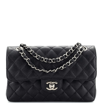 Chanel Classic Double Flap Bag Quilted Caviar Medium