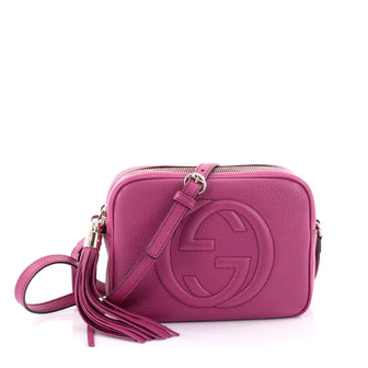 Gucci Soho Disco Crossbody Bag Leather Small Pink 2526901