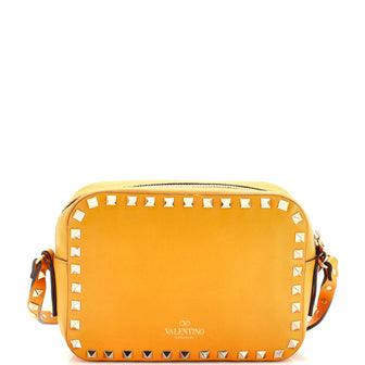 Valentino Garavani Rockstud Camera Crossbody Bag Leather