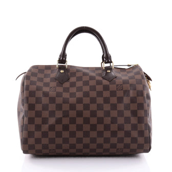 Louis Vuitton Speedy Handbag Damier 30 Brown 2527501