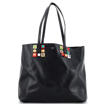 Fendi Roll Tote Studded Leather Medium