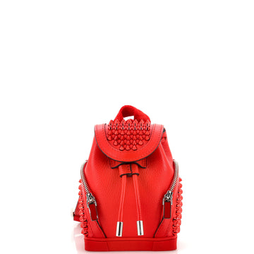 Christian Louboutin Explorafunk Keyring Crossbody Bag Spiked Leather