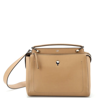 Fendi DotCom Convertible Satchel Leather Medium