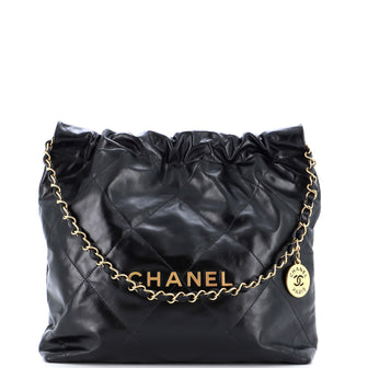 Chanel 22 Chain Hobo Quilted Calfskin Small