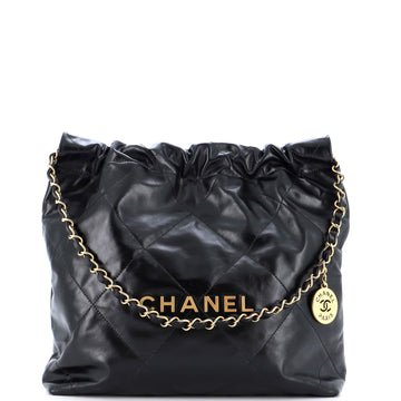 Chanel 22 Chain Hobo Quilted Calfskin Small