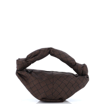 Bottega Veneta Double Knot Hobo Intrecciato Effect Jacquard Mini
