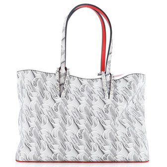 Christian Louboutin Cabata East West Tote CL Monogram Canvas Small