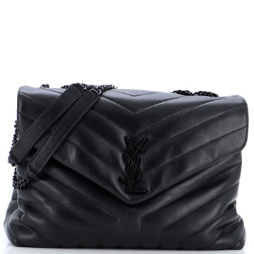 Saint Laurent Loulou Shoulder Bag Matelasse Chevron Leather Medium