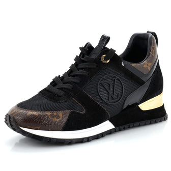 Louis Vuitton Women's Run Away Sneakers Mesh with Monogram Canvas and Suede
