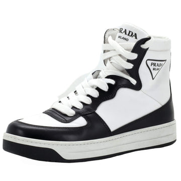 Prada Women's District High-Top Sneakers Leather
