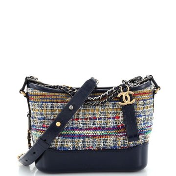Chanel Gabrielle Hobo Quilted Tweed and Calfskin Small