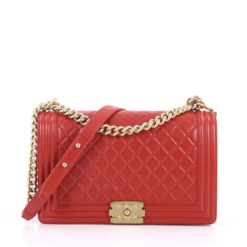 Boy Flap Bag Quilted Lambskin New Medium