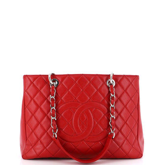Chanel Grand Shopping Tote Quilted Caviar