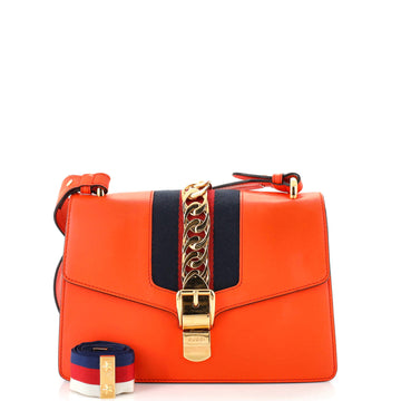 Gucci Sylvie Shoulder Bag Leather Small