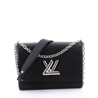 Louis Vuitton Twist Handbag Epi Leather MM Black 2529201
