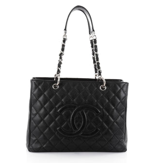 Chanel Grand Shopping Tote Quilted Caviar Black 2529301