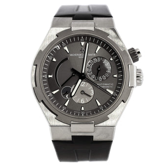 Vacheron Constantin Overseas Dual Time Automatic Watch Stainless Steel with Rubber and Titanium 42