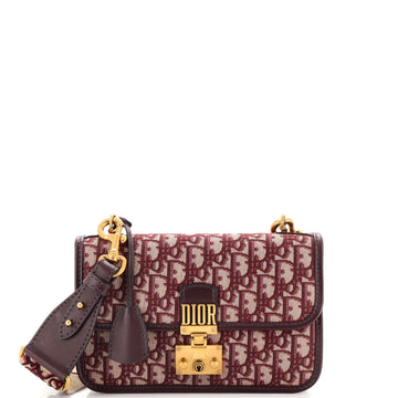 Christian Dior Dioraddict Flap Bag with Strap Oblique Canvas Medium