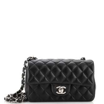 Chanel Classic Single Flap Bag Quilted Lambskin Mini
