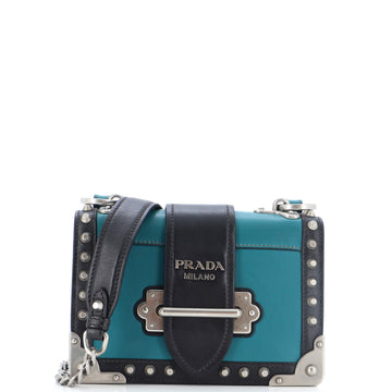 Prada Cahier Crossbody Bag Studded City Calf Small