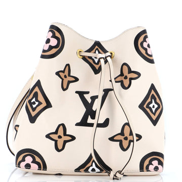 Louis Vuitton NeoNoe Handbag Wild at Heart Monogram Giant MM