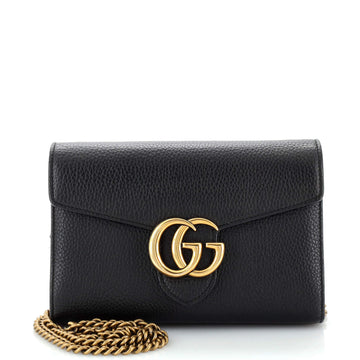 Gucci GG Marmont Chain Wallet Leather Mini