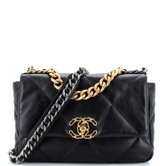 Chanel 19 Flap Bag Quilted Leather Medium