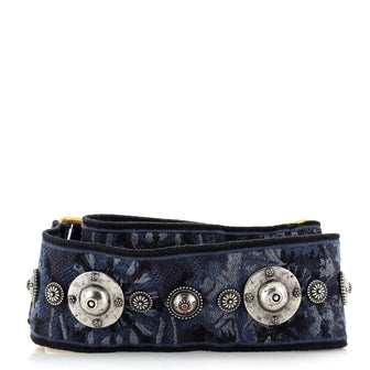 Christian Dior Shoulder Strap Embellished Oblique Canvas
