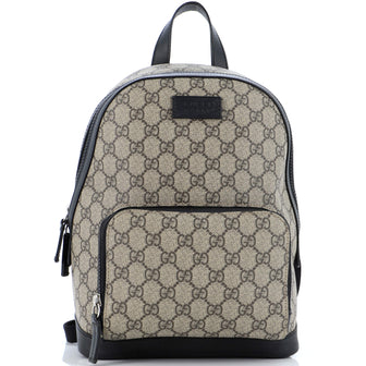 Gucci Zip Pocket Backpack GG Coated Canvas Small