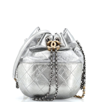 Chanel Gabrielle Drawstring Bag Quilted Calfskin Small