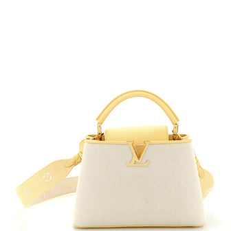 Louis Vuitton Capucines Bag Canvas with Taurillon Leather BB