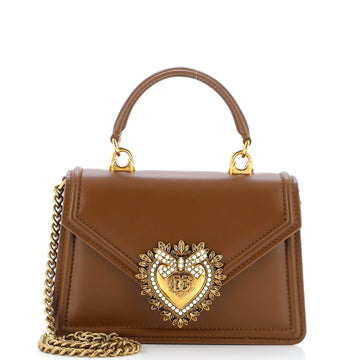 Dolce & Gabbana Devotion Top Handle Bag Leather Small