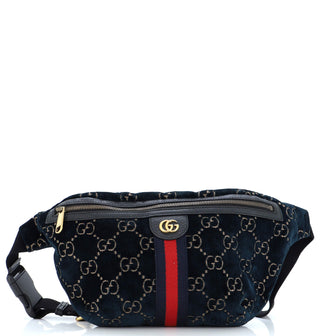 Gucci Ophidia Zip Belt Bag GG Velvet