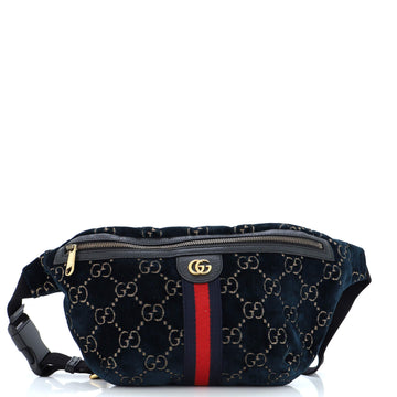 Gucci Ophidia Zip Belt Bag GG Velvet
