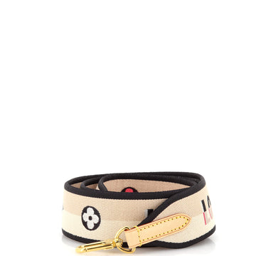 Louis Vuitton Logo Shoulder Strap Jacquard Wide
